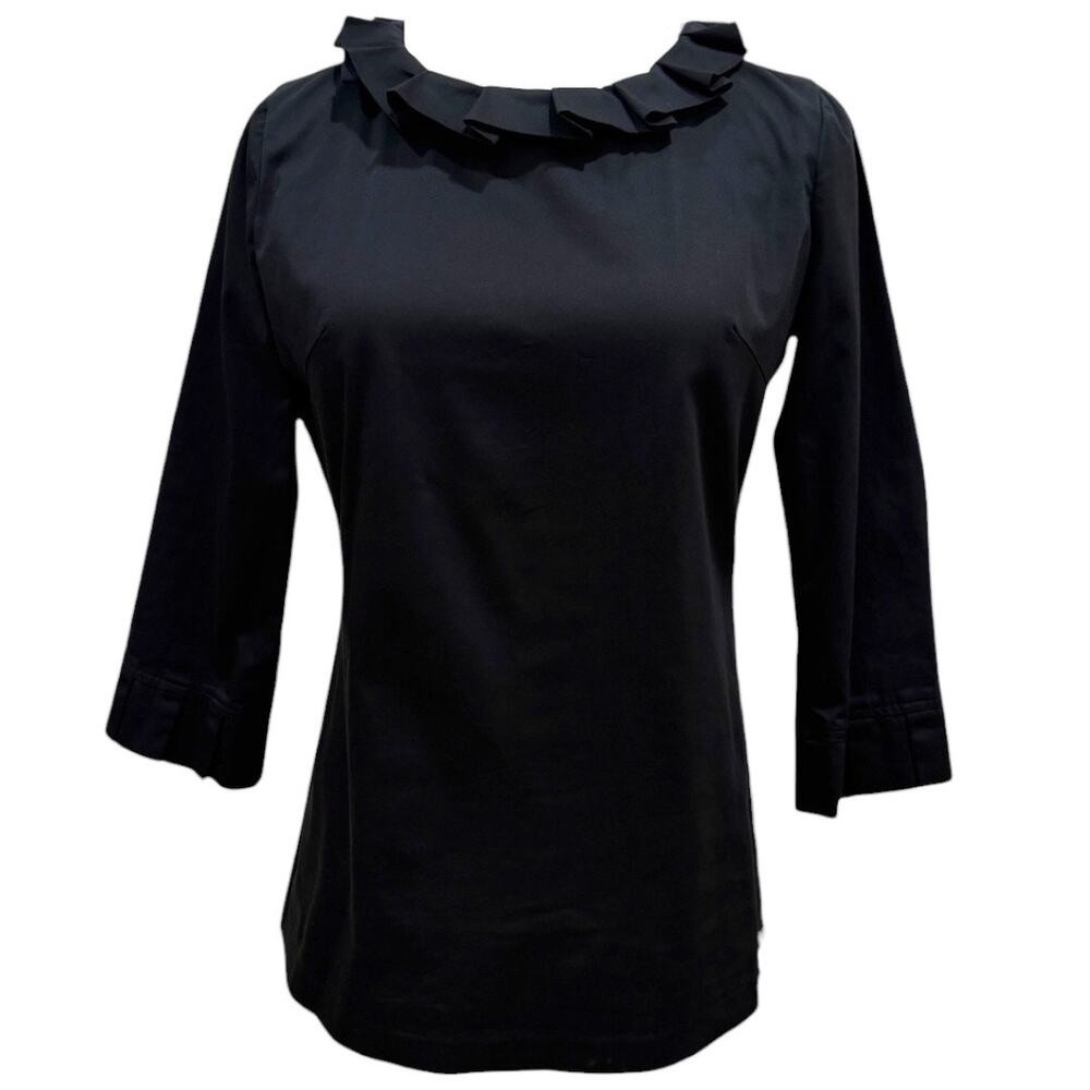 Dainty Jewells Ruffle Collared Poplin Blouse